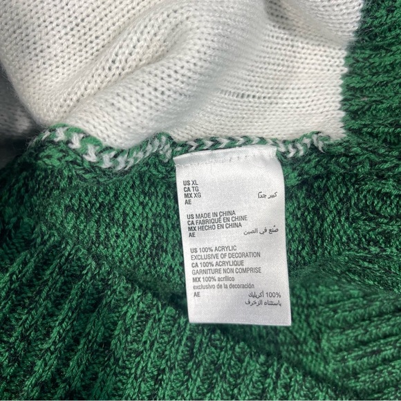 Karen Scott Festive Green Snowman Sweater - Picture 3 of 9